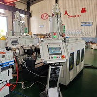 Haute vitesse formant la machine fil/câble Conduit tuyau extrudeuse PP PE PVC PA simple paroi ondulé tuyau flexible ligne d'extrusion