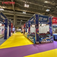 Stan Pameran Dagang Modular Profil Aluminium 80mm Ramah Lingkungan, Dapat Digunakan Kembali, Dapat Disesuaikan, dengan Kain SEG Tension untuk Periklanan