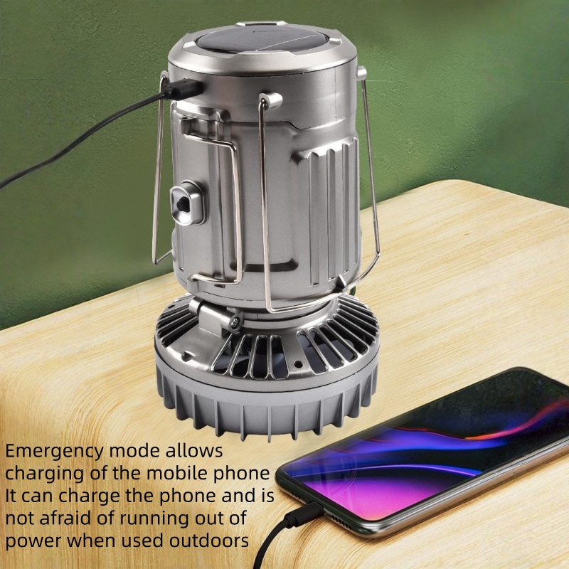 Collapsible Lightweight ABS Solar LED Battery