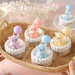 Wholesale Creative Plaster Jar Cute Bear Shaped Soy Wax Scented Candles Novelty Handmade Home Decor Ornaments Aromatic Candles - Product Image 4