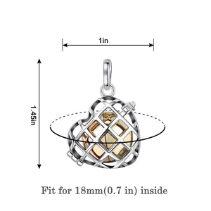 Perhiasan Kremasi untuk Abu Baja Nirkarat Kalung Guci dengan Liontin Berongga Perhiasan Kenang-kenangan - Product Image 3