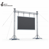 Structure de support au sol pour écran vidéo/éclairage LED, nouvelle version tendance, structure de support pour événements en plein air, écran LED, structure de support pour écran LED