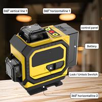 Niveau laser vert 4D 16 lignes multifonctionnel de qualité industrielle pour le bricolage, livraison directe prise en charge depuis l'entrepôt local UE