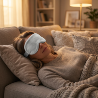 Masque oculaire chauffant pour micro-ondes, pack de masques oculaires chauds et froids, soulagement de la douleur, protection contre la sécheresse oculaire, doux pour la peau, aide au sommeil