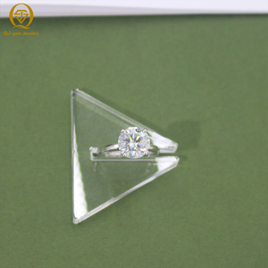 Bague en or 18 carats avec diamant de laboratoire taille ronde classique pour femme, design minimaliste, option or blanc, couleur D, VVS, certifiée IGI, bijoux - Product Image 6
