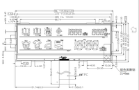 Módulo de Pantalla LCD COG VA, Área Activa de 109x33.9mm, Puerto Serie, Fabricante de LCD Personalizado