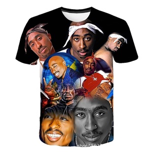 Nuova T-Shirt da Uomo 2025 con Stampa 3D di <span class=keywords><strong>Tupac</strong></span> 2Pac, Rapper Hip Hop, Maglietta Personalizzata in Maglia con Stampa Digitale Completa - Product Image 1