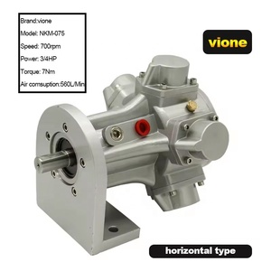 Motor Neumático de Aleación de Aluminio de 3/4 HP (0.5 HP) con Brida, Motor de Aire Industrial Personalizable OEM, Modelo <span class=keywords><strong>NKM</strong></span> - Product Image 4