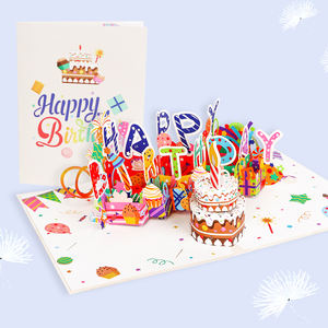 Winpsheng Sinh Nhật Lớn Thẻ 3D Pop up Ánh Sáng Và Âm Nhạc Hạnh Phúc Âm Nhạc Món Quà Sinh Nhật Thiệp Chúc Mừng Thẻ Cho Nam Giới Phụ Nữ Trẻ Em - Product Image 3
