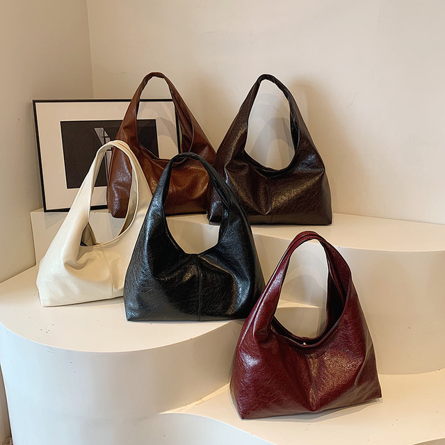 Customized Designer Large Capacity PU Leather Underarm Hobo Bags for Women 2025 New Shoulder Tote Purse & Handbag for Daily Use