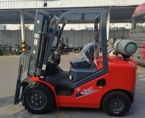 Chariot élévateur tout-terrain HELI GPL et essence CPQYD35 3,5 tonnes 4 roues motrices avec feux de signalisation de sécurité - Product Image 2