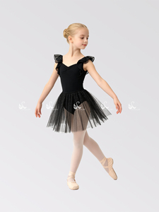 Manches longues, fabrication directe, noble et élégant, absorbant la transpiration, combinaison de sport, <span class=keywords><strong>justaucorps</strong></span> de ballet pour filles, vêtements de danse d'entraînement - Product Image 4