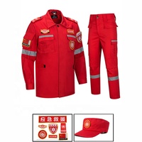 Fabricant de vêtements personnalisé uniforme réfléchissant de sauvetage d'urgence uniforme de pompier de sécurité vêtements de travail