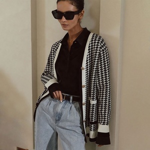 Cardigan a maniche lunghe Cardigan da <span class=keywords><strong>donna</strong></span> autunno inverno abiti a punto aperto da <span class=keywords><strong>donna</strong></span> - Product Image 3