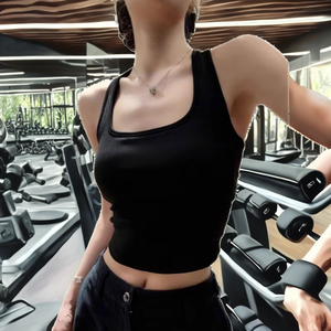 High-quality Women's High-end Fitness Yoga Vest Brand-new Seamless Ribbed High-strength Breathable Four-Way Stretch Quick Dry - Product Image 3