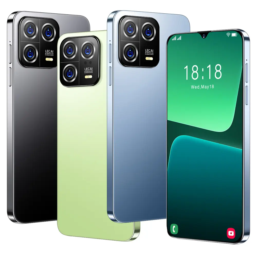 מוכן למשלוח m13 pro זול טלפון אנדרואיד 2024 חכם טלפונים חכמים מחיר נמוך סיני טלפון סלולרי עיצוב חדש