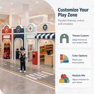 Ensemble de jeux souples pour enfants : Station de pompiers, Services de la ville, Transport – Idéal pour les lieux commerciaux - Product Image 5