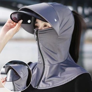 Women's <b>Ice</b> Silk Sun Protection Hat With Face Shield Breathable <b>Bucket</b> Hat For Outdoor Summer UV Protection - Product Image 2