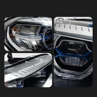 X5 E70 mise à niveau des phares pour BMW 2007-2013 X5 LED lampe frontale Style Laser DRL Signal Auto lumières modifiées Hid double lentille myrtille