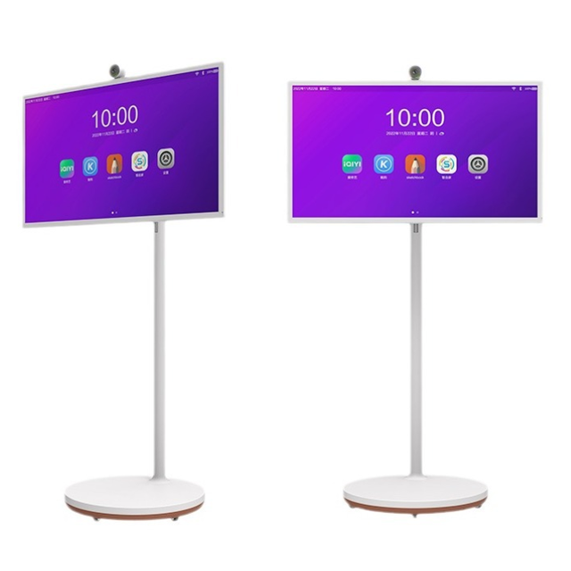 Cintoe 22 25 27 32 Inch Touch Screen Mobile Android Rechargeable Black Portable Smart Tv on Wheels