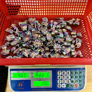 उपहार के लिए थोक प्राकृतिक लोक शिल्प हीलिंग स्टोन नक्काशीदार बिस्मथ क्रिस्टल नक्काशी मिनी पशु - Product Image 6