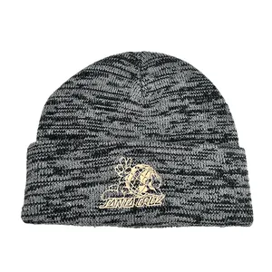 Progetta su misura il tuo Logo 100% acrilico berretto sportivo berretto invernale lavorato a maglia all'ingrosso