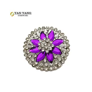 YANYANG Factory Purple Color 20mm Decorative Button Upholstery Acrylic Sofa Table Buttons