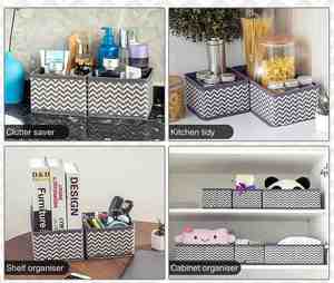 Houseware Fabric Cloth <b>Drawer</b> Divider Cheap <b>Drawer</b> Divider <b>Storage</b> <b>Box</b> Foldable <b>Drawer</b> Dividers - Product Image 5