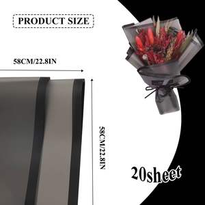 Papel de Envolver Flores Impermeable con Bordes Nuevos al por Mayor, Suministros para Floristas, Papel de Envolver Ramos Florales Coreanos - Product Image 3