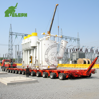 Semi-remorque modulaire à col de cygne hydraulique puissant pour le transport lourd de transformateurs 250 tonnes