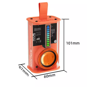 Outdoor Mecha Little Steel Cannon BT <b>Speaker</b> Portable Outdoor Home Transparent RGB Color Light TWS Audio Gift - Product Image 1