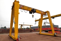 Grue portique à poutre simple de 5, 10 et 20 tonnes, norme européenne, pour travaux de levage de matériaux en entrepôt extérieur