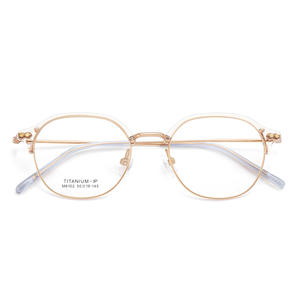 Montures de lunettes Danyang ovales en titane pur, légères, monture complète, verres en résine, unisexe M6102 - Product Image 3