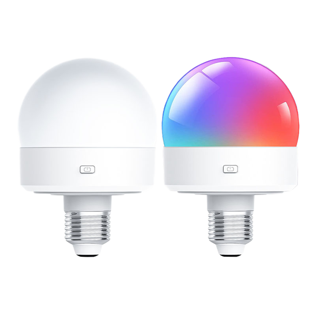 Rechargeable Battery Operated LED E27 Globe Light Bulb Remote Control 2-Pack Dimmable 1-Year Warranty 3000-6500K Color Temp Ra80