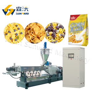 Máquina automática de fabricación de línea de procesamiento de cereales para desayuno con chips de maíz crujiente y chocolate - Product Image 1