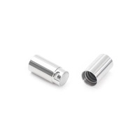 KAVNAR Bijoux de mode minimalistes de luxe léger en acier inoxydable plaqué or 18 carats avec fermoir coulissant cylindrique, vente en gros