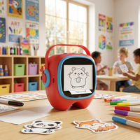 Printer Termal AI dengan Layar Digital, Printer Mini Portabel Bluetooth untuk Anak-anak, Pembelajaran Kreatif, Menggambar, dan Pencetakan Foto