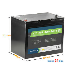 LCD LiFePO4 Al Litio Batteria Profonda del Ciclo 12V 100Ah 150Ah 200Ah 300Ah auto elettrica batteria per CAMPER/Yacht/marine/Solare/Golf cart/UPS - Product Image 2