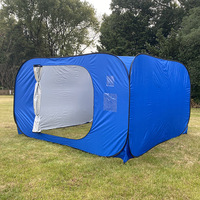 Tente d'urgence intérieure personnalisée sans assemblage, à structure carrée en acier, portable, à installation rapide, abri modulaire temporaire pour les situations de catastrophe
