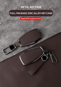 เคสใส่กุญแจรถยนต์หนังสังกะสีอัลลอยใหม่สำหรับ Geely EMGRAND X7 EX7 coolray Atlas Boyue NL3 GT GC9 Borui - Product Image 6