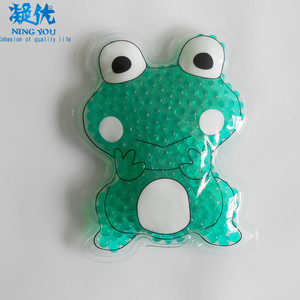 Thiết Kế Dễ Thương Động Vật Ếch Bead <span class=keywords><strong>Ice</strong></span> <span class=keywords><strong>Pack</strong></span> Bag Gel HS Code Cho Trẻ Em Sốt Nén - Product Image 3