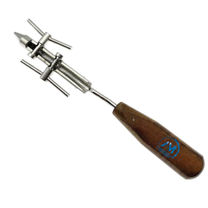 Taladro ortopédico médico Al Mida Healthcare de acero inoxidable con mandril ajustable y mango de madera, instrumento quirúrgico manual CE - Product Image 1