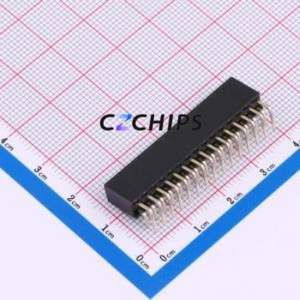 HC-PM254-8.5H-2x15PW Pin Socket Bent Lead Through Hole,P=2.54mm Connector 2x15P 2.54mm 2.54mm Square Hole - Product Image 2