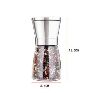 Molinillo de Pimienta de Doble Uso, Acero Inoxidable, Doble Cabezal, Utensilios de Cocina, Molinillo Manual de Doble Cabezal para Sal Marina y Pimienta Negra - Product Image 2