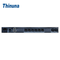 Thinuna DAP-0206 Professional 2-In 6-Out Digital Audio Processor 96kHz 32-Bit DSP Speaker Management System with Matrix Routing