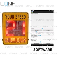 Señales de radar de seguridad vial de Donar Factory, tableros LED de límite de velocidad con texto programable