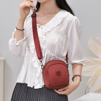Sac à bandoulière pour femme, imperméable, léger, en nylon haute densité, multi-compartiments, fermeture éclair à trois couches, durable, décontracté
