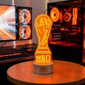 Lampe LED en acrylique Coupe du Monde <span class=keywords><strong>FIFA</strong></span> 2026, Veilleuse à couleurs changeantes, Cadeau, Vente en gros, Décoration lumineuse personnalisée pour bureau de supporter de football - Product Image 3