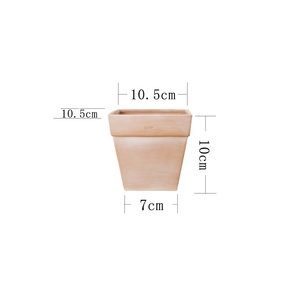 Vaso Quadrato Minimalista in Argilla Rossa Vintage Traspirante per Balcone, Semplice Composizione di Piante Grasse, <span class=keywords><strong>Cactus</strong></span>, Phalaenopsis, Giardino Interno - Product Image 6