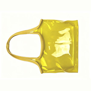 Borsa da Spiaggia in Plastica Trasparente per Donne con Logo Personalizzato, Borse Trasparenti per Ragazze, Borsa Tote in PVC Neon - Product Image 3